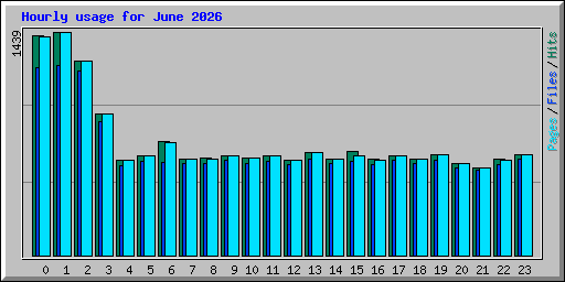 Hourly usage for June 2026